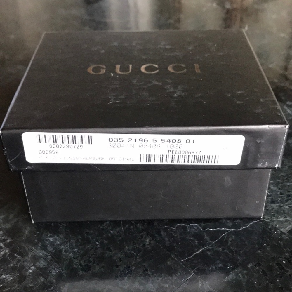 Gucci Cardboard Audrey Hepburn Wallet Box black